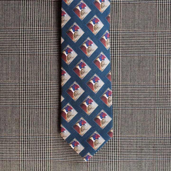 Pheasant Necktie (Teal)