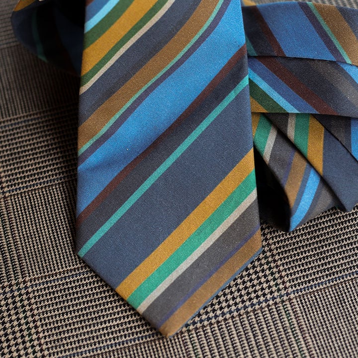 Stripe Necktie (Blue)