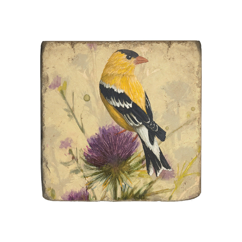 “Thistle” Marble Coaster